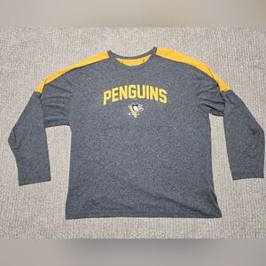 NHL Pittsburgh Penquins Long Sleeve T-Shirt Size Men's 2XL